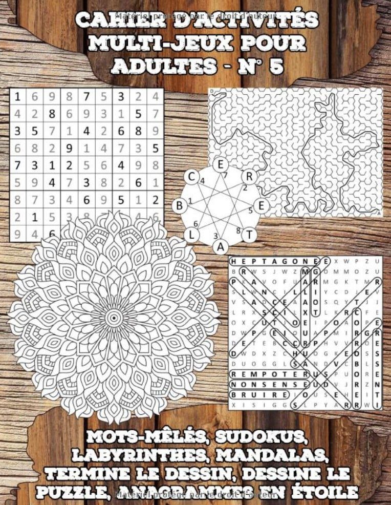 Cahier d’Activités Multi-Jeux pour Adultes - N° 5