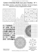 Cahier d’Activités Multi-Jeux pour Adultes - N° 1