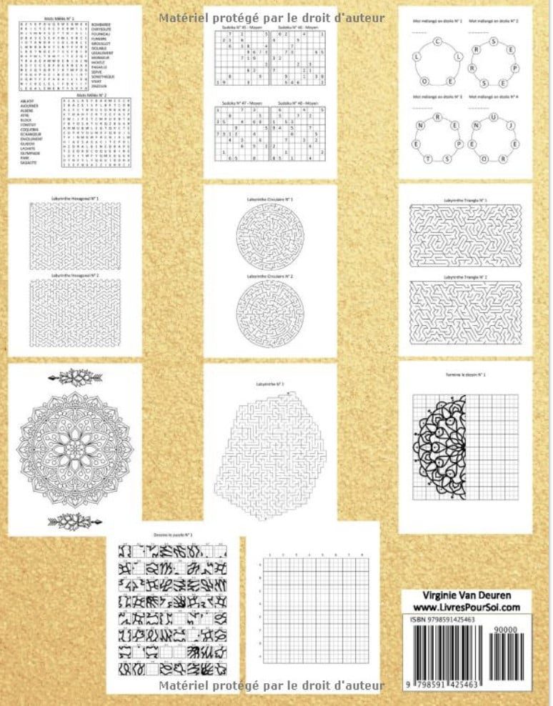 Cahier d’Activités Multi-Jeux pour Adultes - N° 1