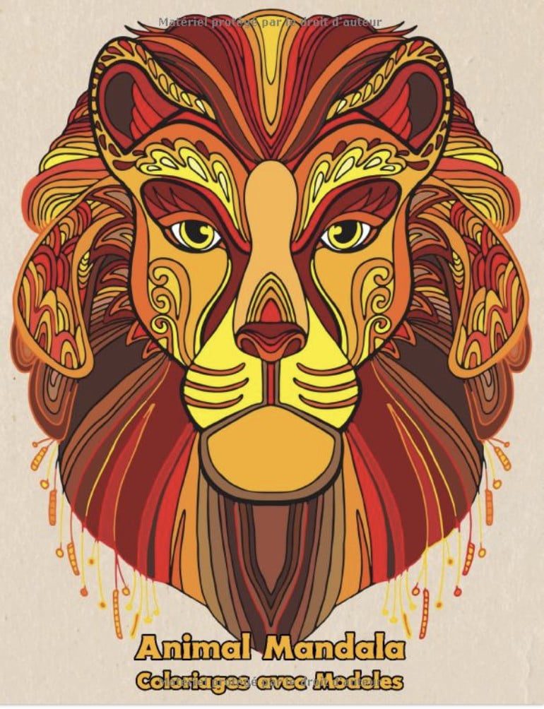 Coloriages avec Modèles : Animal Mandala 25 coloriages avec modèles en couleur