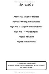 Énigmes pour Ados Malins 200 Casse-têtes, Enquêtes policières et jeux de logique à résoudre (+solutions)