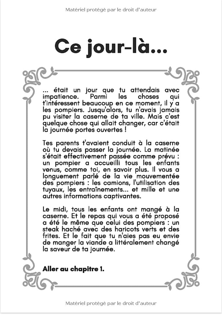 La caserne de pompiers L'histoire dont TU es le héros (à partir de 4 ans)