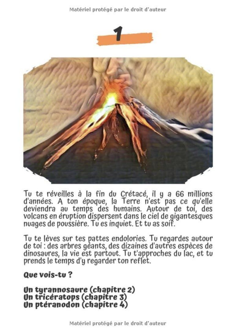 Je suis un dinosaure L'histoire dont TU es le héros à partir de 6 ans