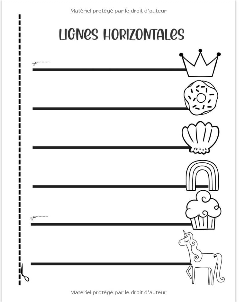 Apprendre à Découper pour les filles - Débutants Cahier de coloriage et de découpage dès 3 ans