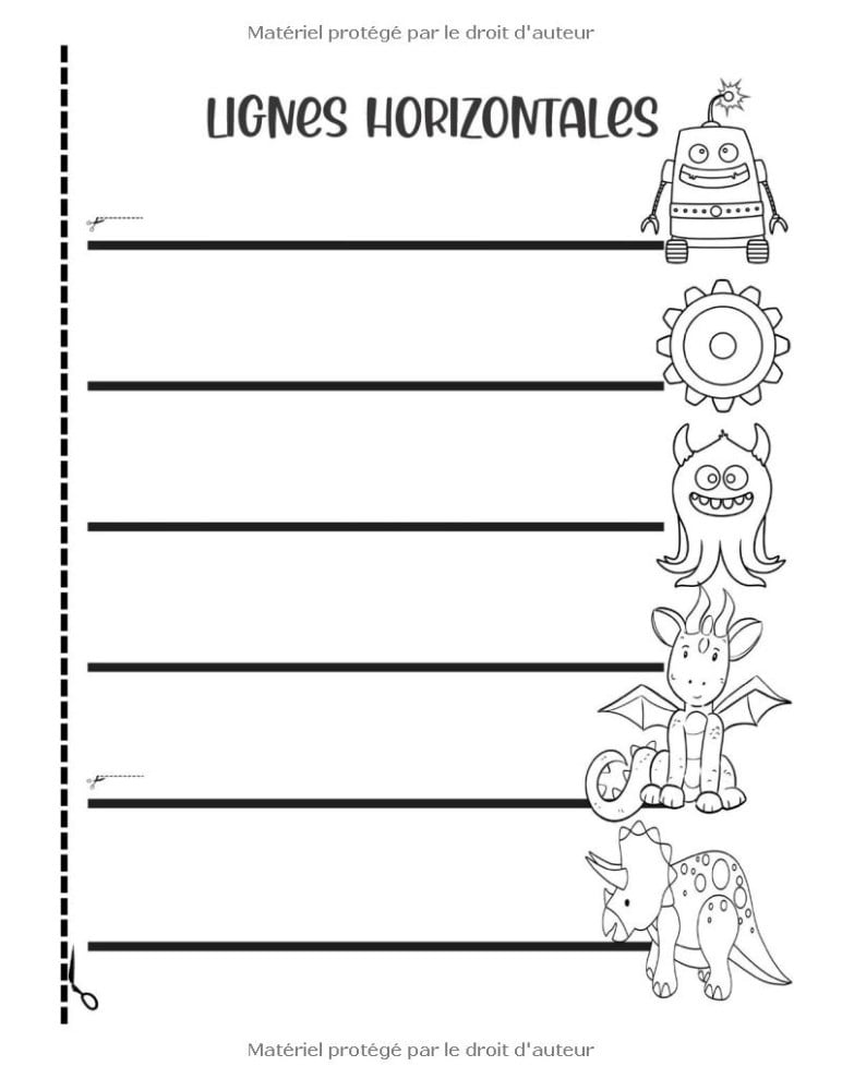 Apprendre à Découper pour les garçons - Débutants Cahier de coloriage et de découpage pour les petits débutants dès 3 ans