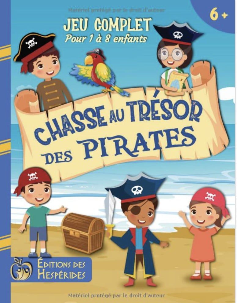 Livre enfant : Chasse au trésor des pirates
