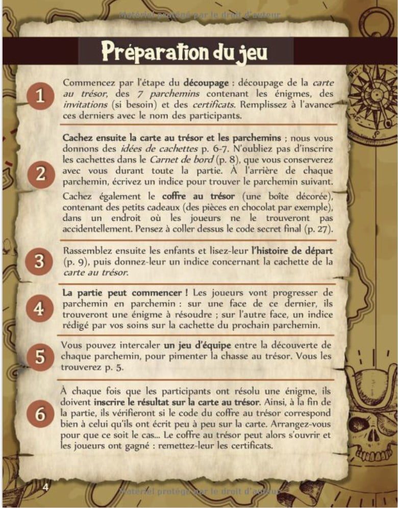 Livre enfant : Chasse au trésor des pirates