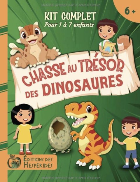 Chasse au trésor des dinosaures : Livre pour enfants de 6 à 10 ans