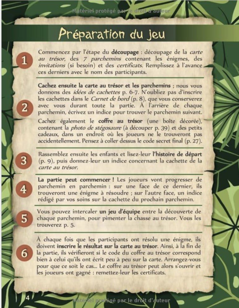 Chasse au trésor des dinosaures : Livre pour enfants de 6 à 10 ans