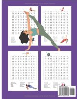 Mots mêlés gros caractères Yoga 20 grilles joliment illustrées sur le thème du yoga