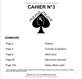 MÉMO JEUX - Cahier N°3 100 pages de jeux pour stimuler la mémoire + 1 atelier mémoire immédiate
