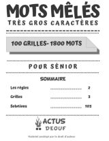 Mots Mêlés Très Gros Caractères Pour Séniors et Malvoyants - 100 grande grille pour une visibilité optimale