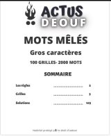 Mots Mêlés Gros Caractères Pour Adultes : 100 grilles & 2000 mots avec solutions