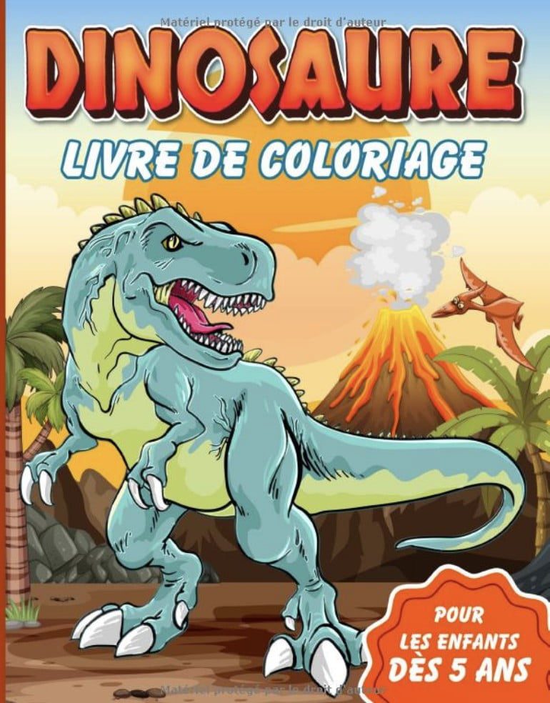 Dinosaure livre de coloriage pour les enfants dès 5 ans
