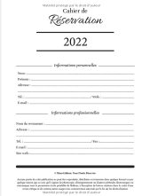 Cahier de réservation 2022 pour restaurant - Agenda de réservation 365 jours