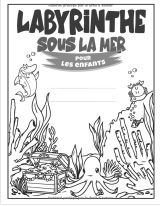 Labyrinthe sous la mer pour les enfants Cahier d'activités