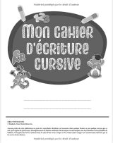 Mon cahier d'écriture cursive Livre d'activités, d'écriture et de jeux pour Maternelles et CP