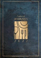 Cahier de réservation 2022 pour restaurant - Agenda de réservation