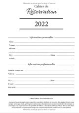 Cahier de réservation 2022 pour restaurant - Agenda de réservation