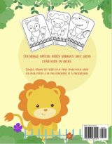 Coloriage Bébé 18 Mois - Je Découvre Le Zoo Coloriage éducatif spécial bébés animaux