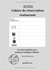 Cahier de réservation restaurant 2 pages par jour