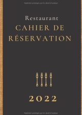 Cahier de réservation restaurant Une page par jour, format A4