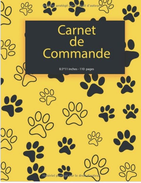 Carnet de Commande Organisateur des commandes clients : Carnet de commandes auto entrepreneur