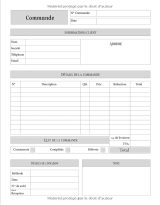 Carnet de Commande Organisateur des commandes clients l Carnet de commandes auto entrepreneur