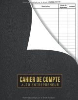 Cahier de compte auto entrepreneur Carnet facture auto entrepreneur