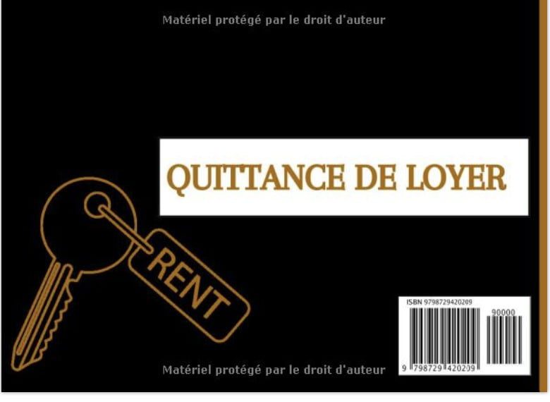 Quittance de loyer Carnet à souche