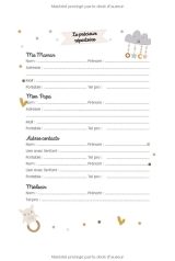 CARNET LIAISON NOUNOU Cahier de transmission nounou/parent pour faciliter les transmissions au quotidien