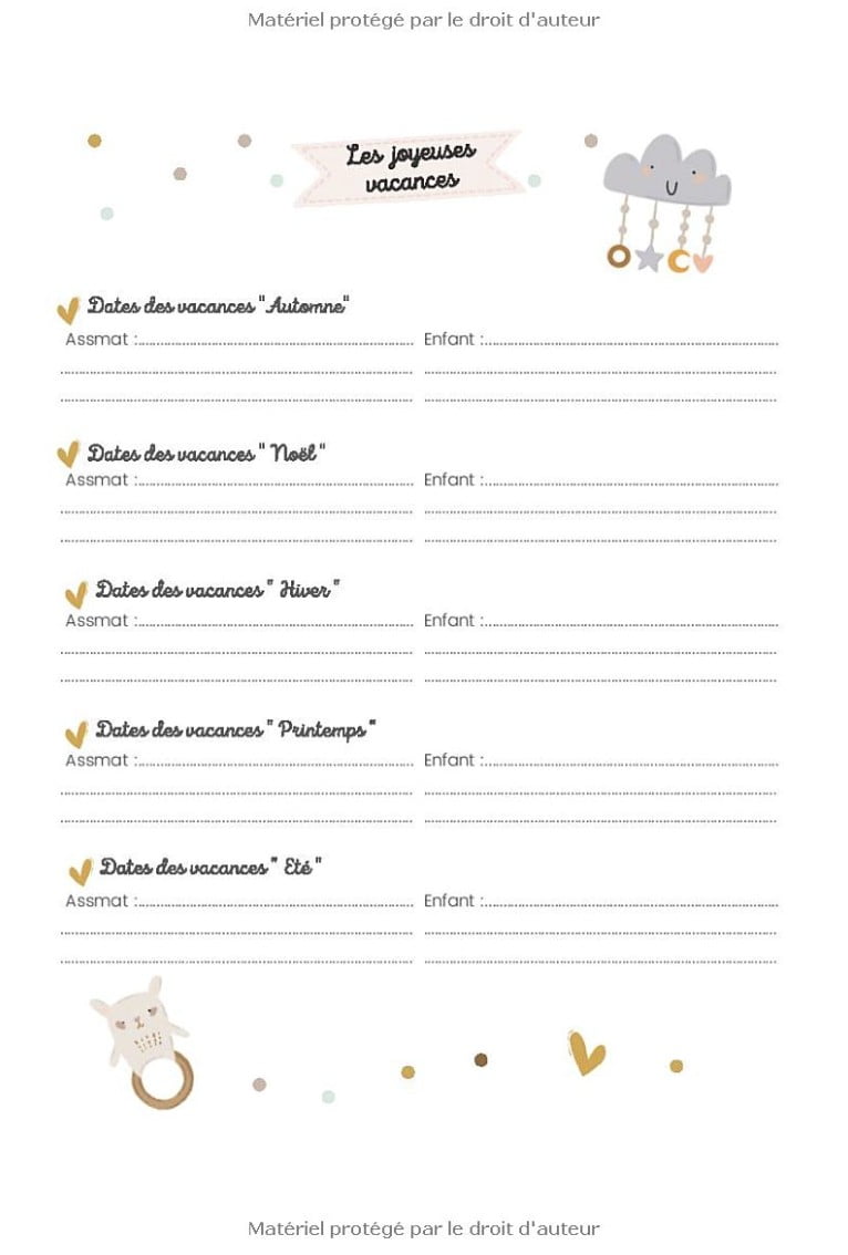 CARNET LIAISON NOUNOU Cahier de transmission nounou/parent pour faciliter les transmissions au quotidien