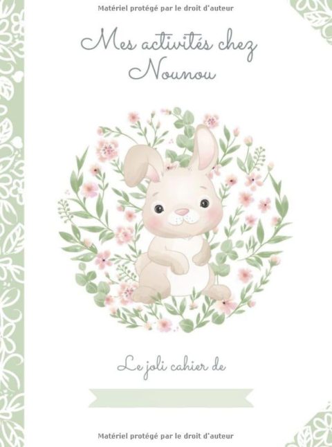 MES ACTIVITES CHEZ NOUNOU Grand cahier de pages blanches vierges