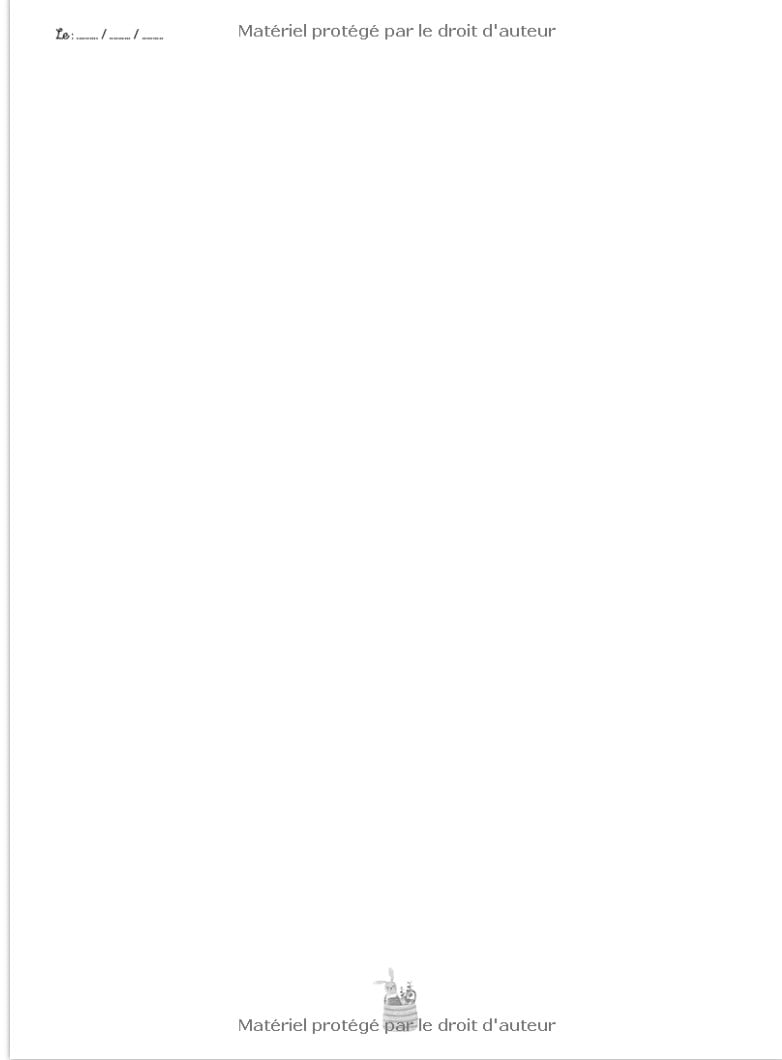 MES ACTIVITES CHEZ NOUNOU Grand cahier de pages blanches vierges