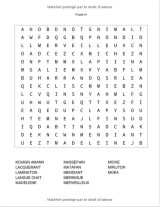 Mots mêlés gros caractères 40 grilles de mots cachés pour adultes et enfants