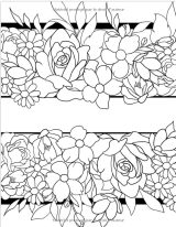 Fleurs Relaxantes Livre de coloriage pour adultes avec des motifs floraux