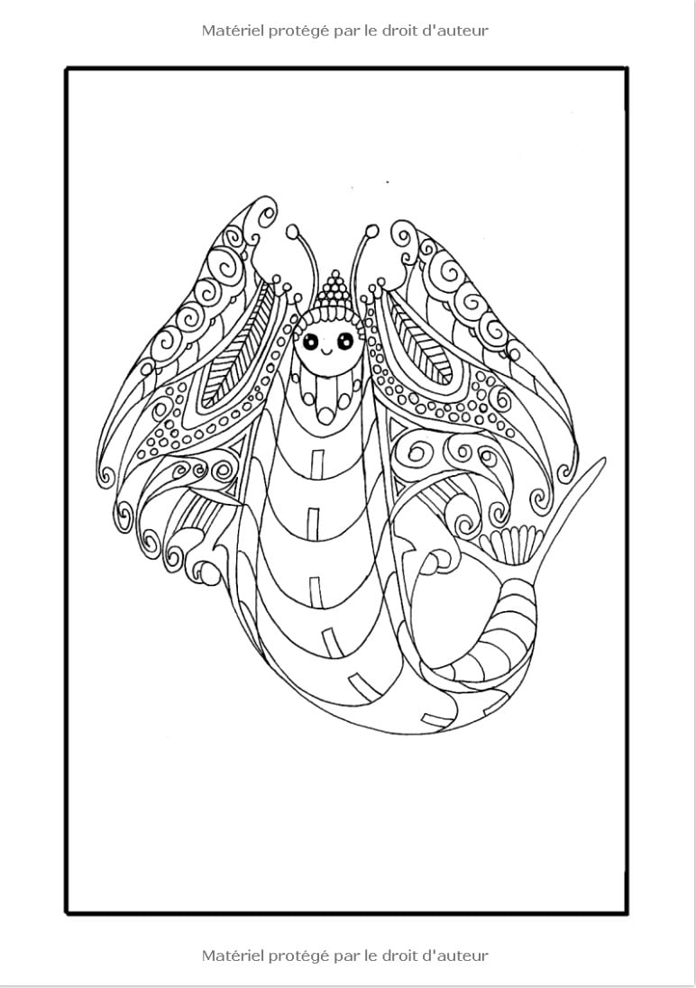 Mandala Livre de Coloriage Animaux et Monstres Mignons 30 dessins à colorier