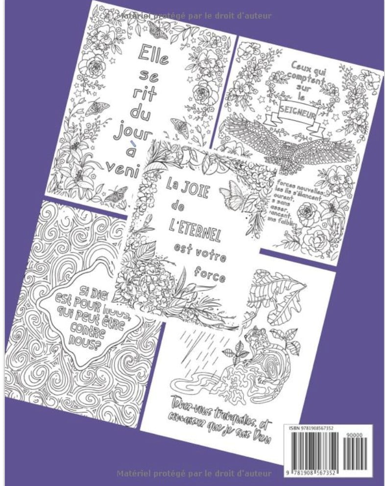 Livre de Coloriage Verset Biblique Pour Adultes Un Livre Chrétien