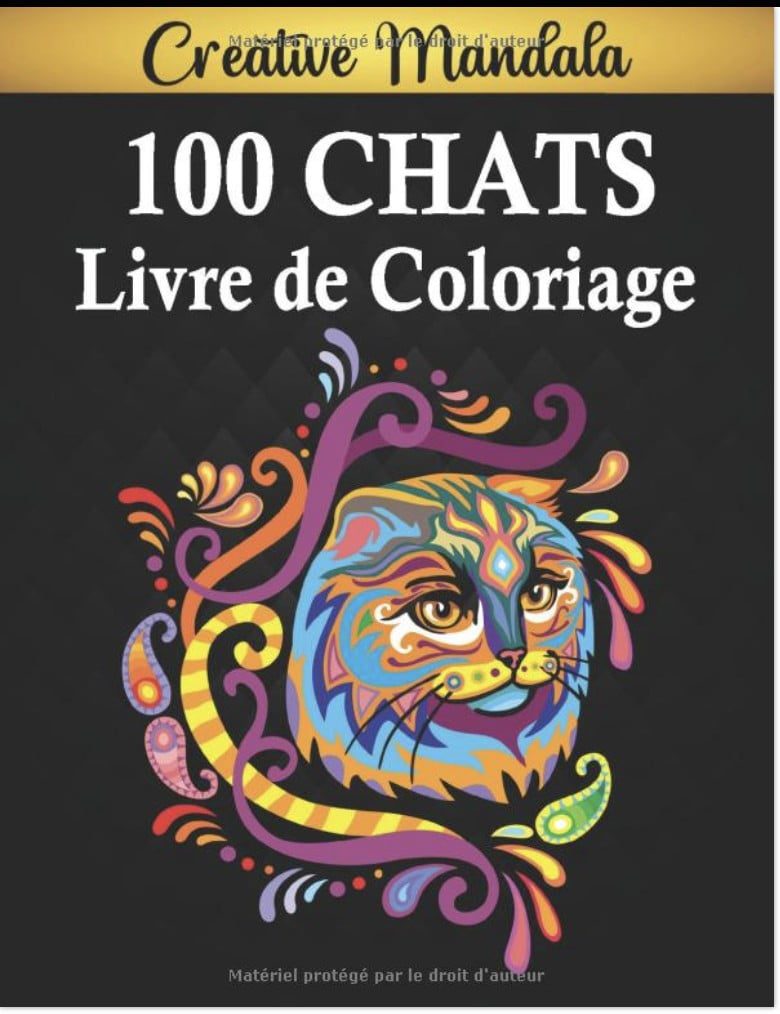100 Chats Livre de Coloriage Plus de 100 pages à colorier