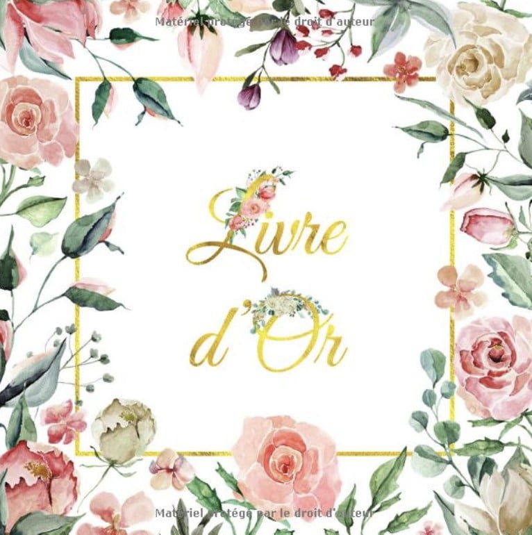 Livre d'Or Pour Mariage Champêtre ou Bohème, Noces, Pacs et Anniversaires