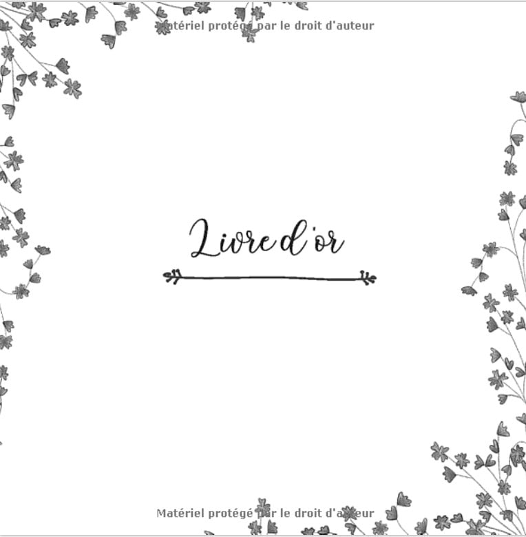 Livre d'Or Mariage, Noce, Anniversaire, Retraite, EVJF
