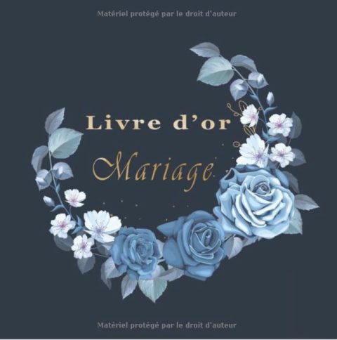 LIVRE D'OR MARIAGE personnalisable. Decoration ou accessoire pour la fête. Idée cadeau original pour les mariés