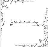 LIVRE D'OR MARIAGE personnalisable. Decoration ou accessoire pour la fête. Idée cadeau original pour les mariés