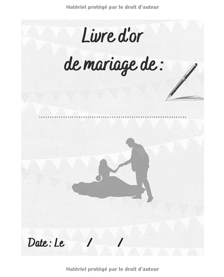Livre d'or de mariage - 50 pages