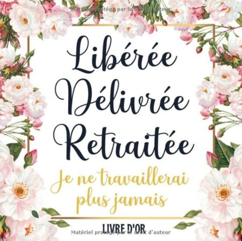 Livre D’or Retraite - Élégant Livre pour 100 Pages des Remerciements et Félicitations