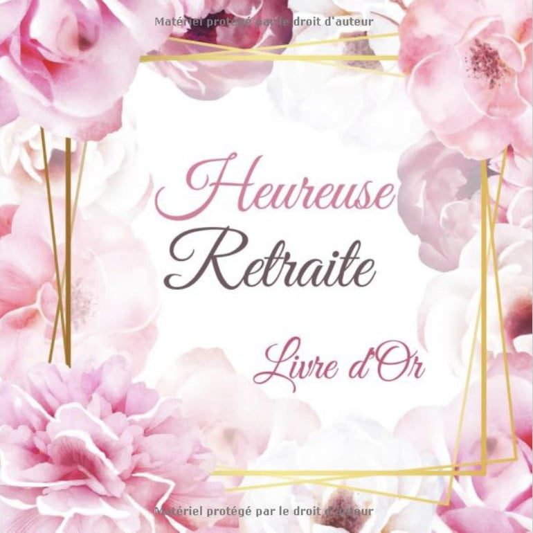 Livre d'Or Retraite Livre d'or à remplir pour les femmes