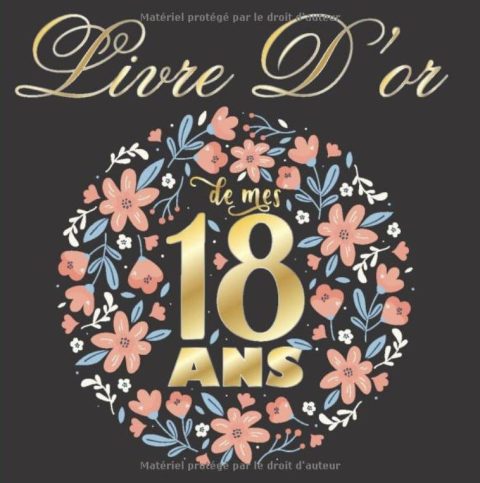 Livre d'or 18 ans Idée cadeau pour fille 18 ème Anniversaire