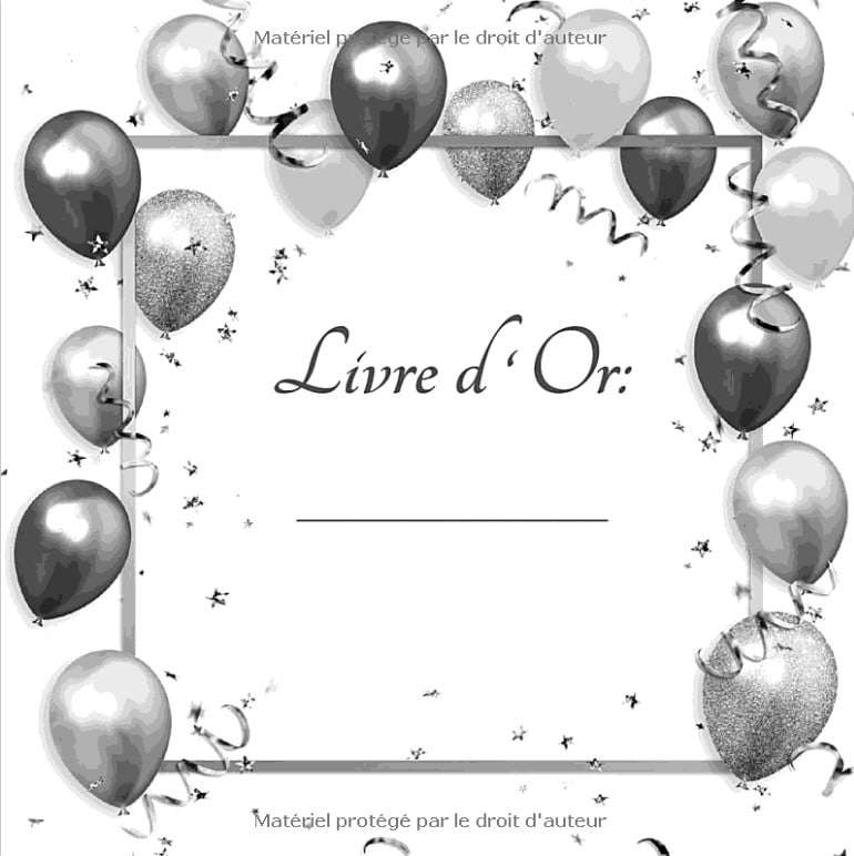 Joyeux Anniversaire - Livre d'Or Idée cadeau et décoration pour la fête d'anniversaire