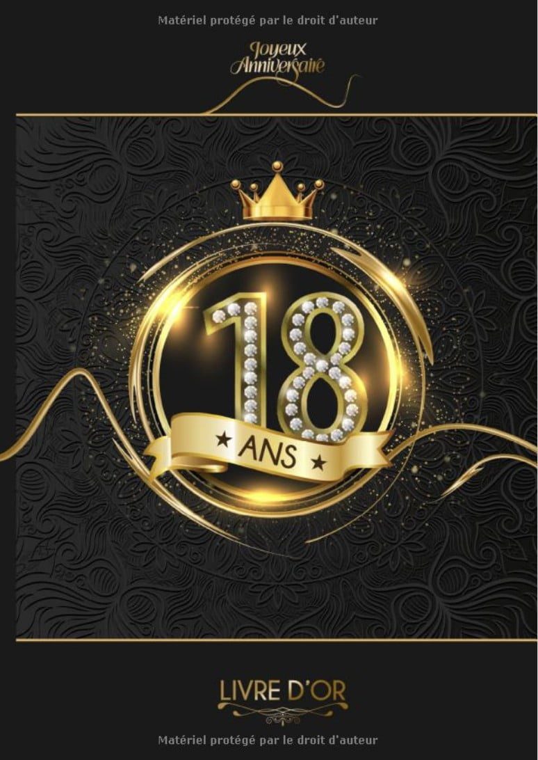 Livre d'Or 18 ans - Couverture Cartonnée Rigide