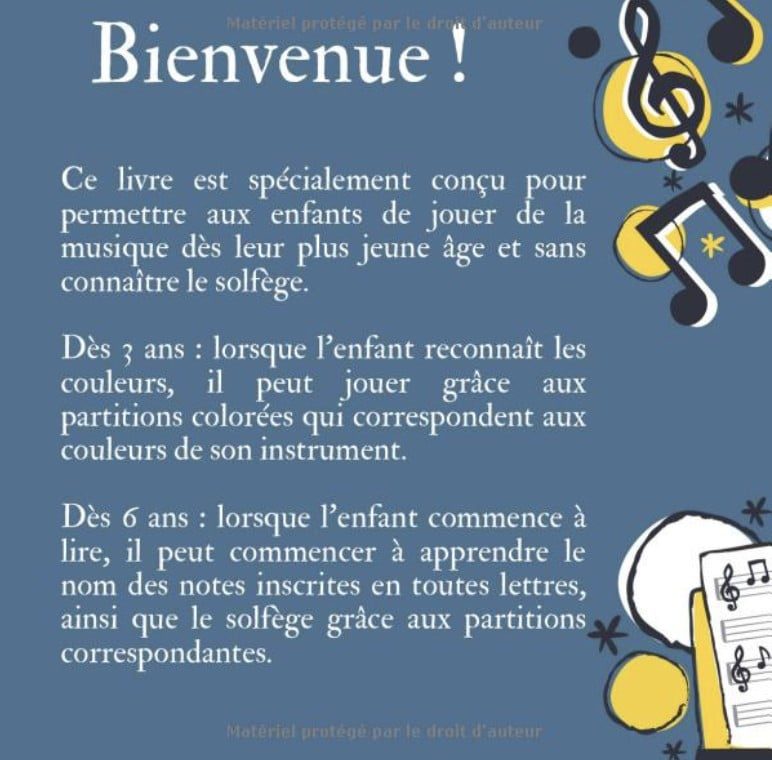 15 partitions de comptines pour enfants - Volume 1 pour piano ou xylophone - dès 3 ans